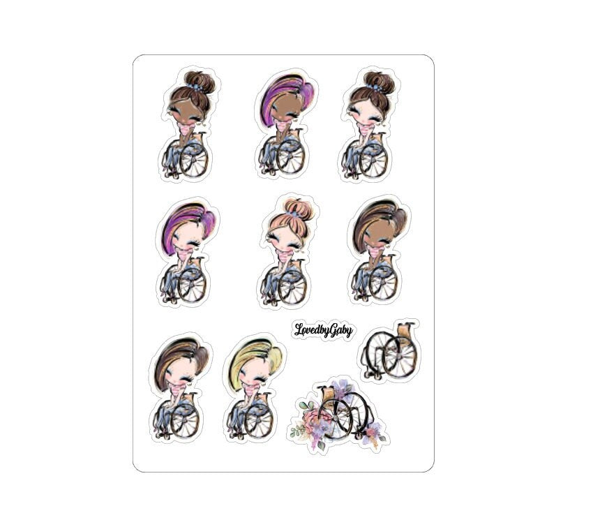 LovedbyGaby stickers "Disabilities"