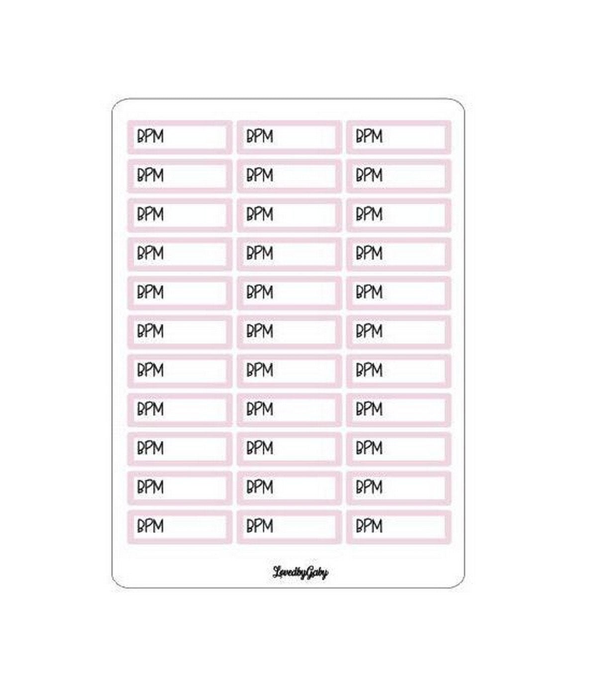 LovedbyGaby stickers trackers "steps, sleep and BPM"