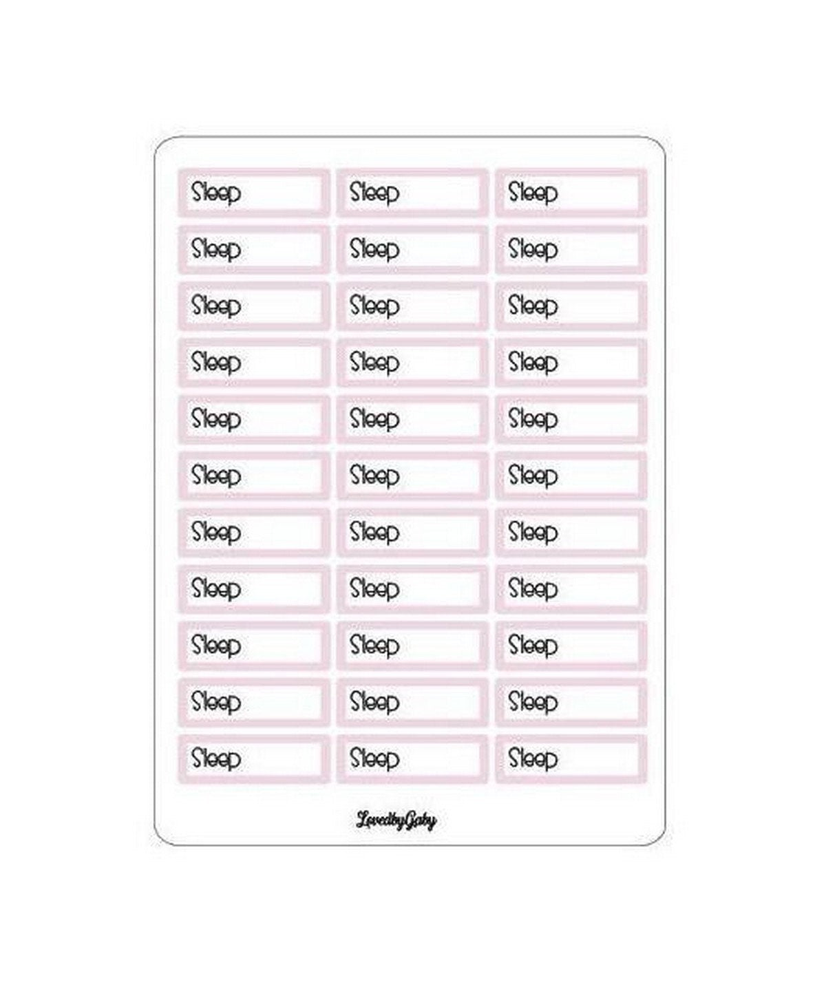 LovedbyGaby stickers trackers "steps, sleep and BPM"