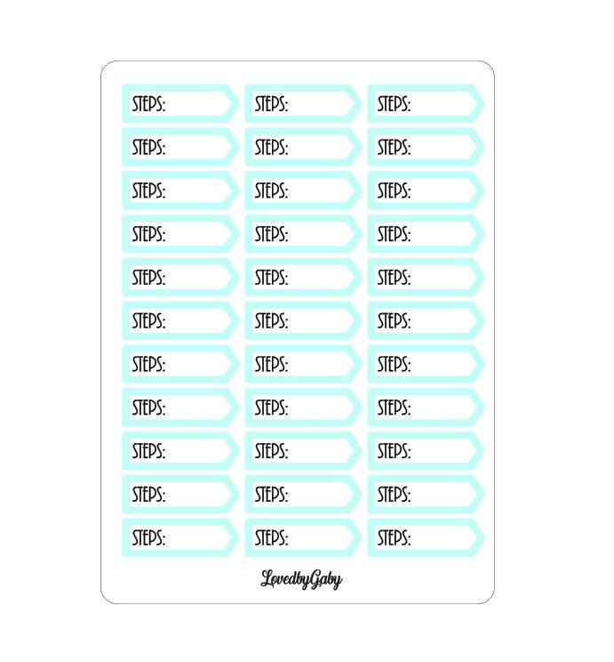 LovedbyGaby stickers trackers "steps, sleep and BPM"