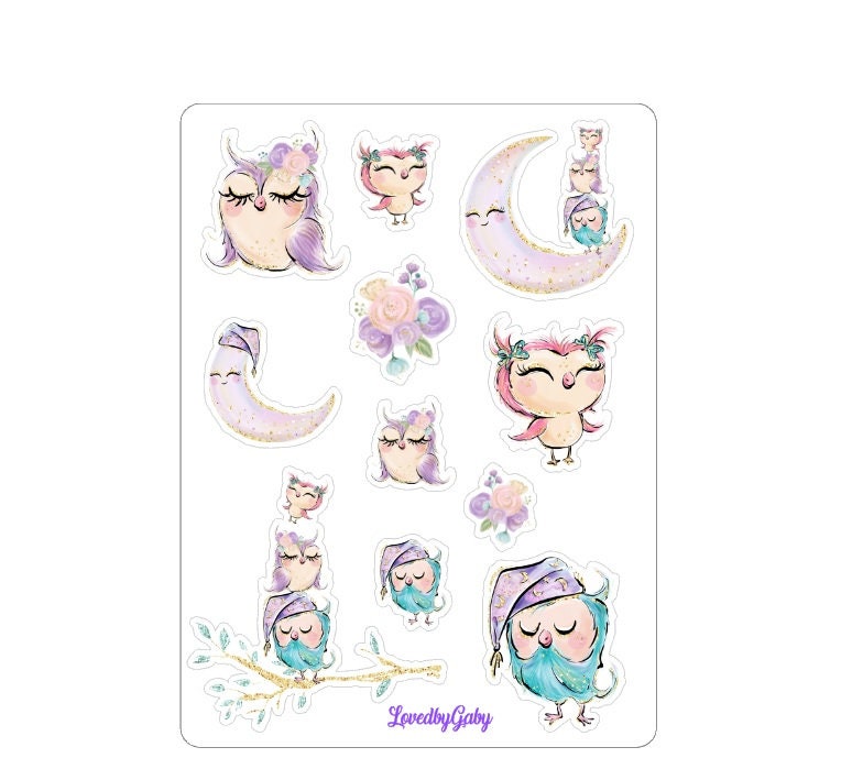 LovedbyGaby stickers "pastel owl"