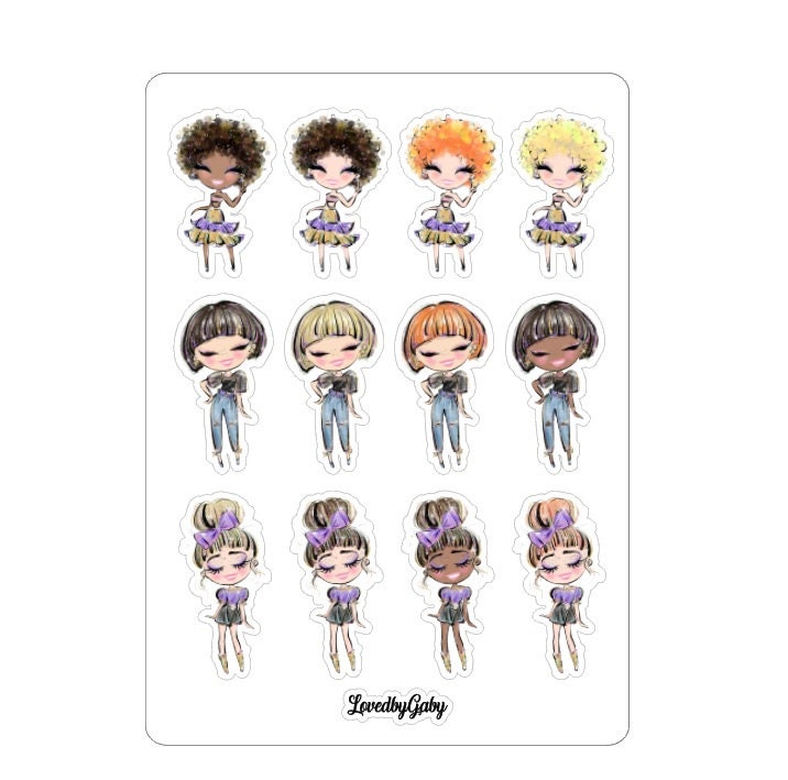 LovedbyGaby stickers "Dolls"