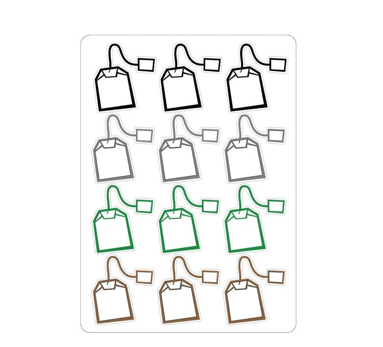 LovedbyGaby stickers "teabags"