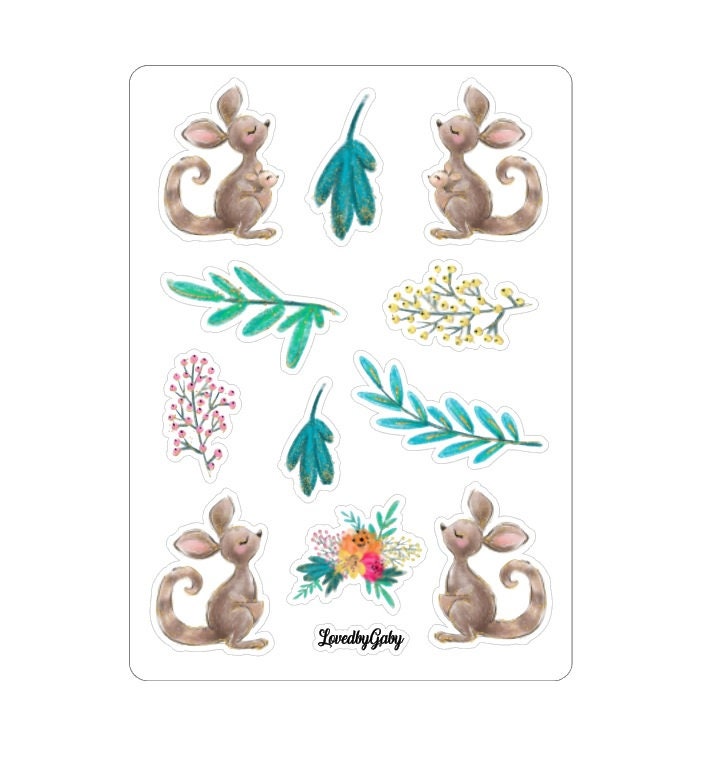 LovedbyGaby stickers "koala & kangaroo"