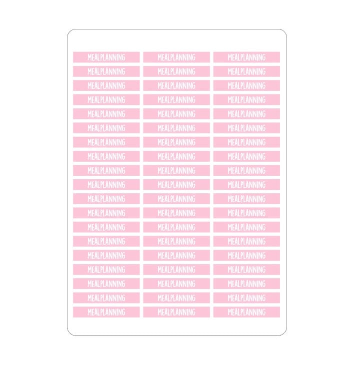 Header stickers for the HP and Mascha planners