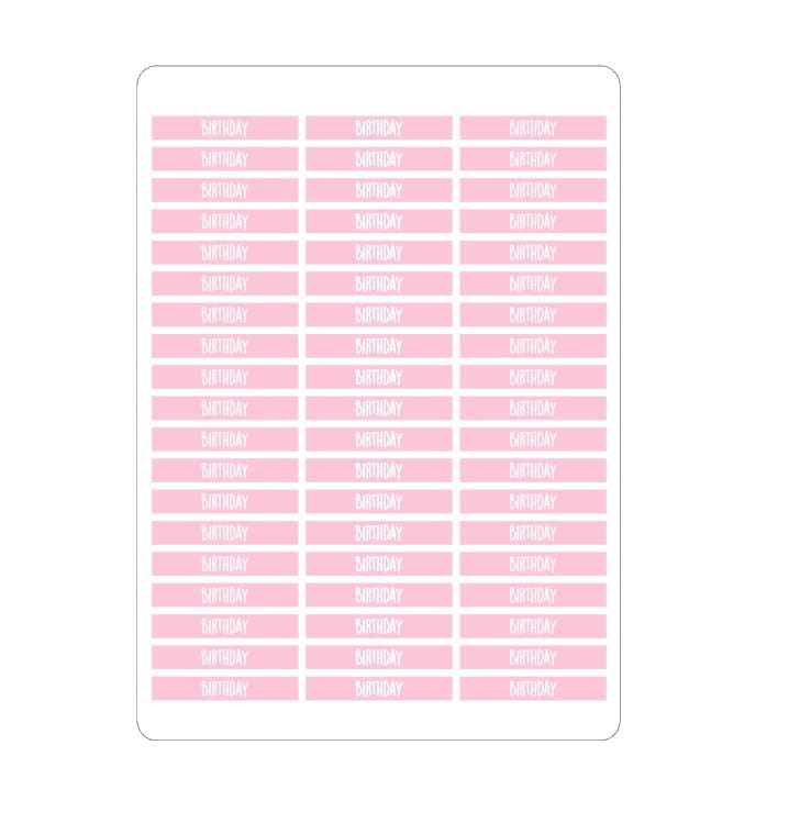 Header stickers for the HP and Mascha planners
