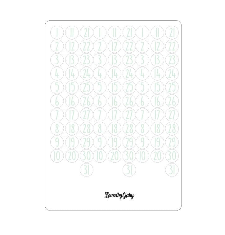 LovedbyGaby stickers "paint numbers"