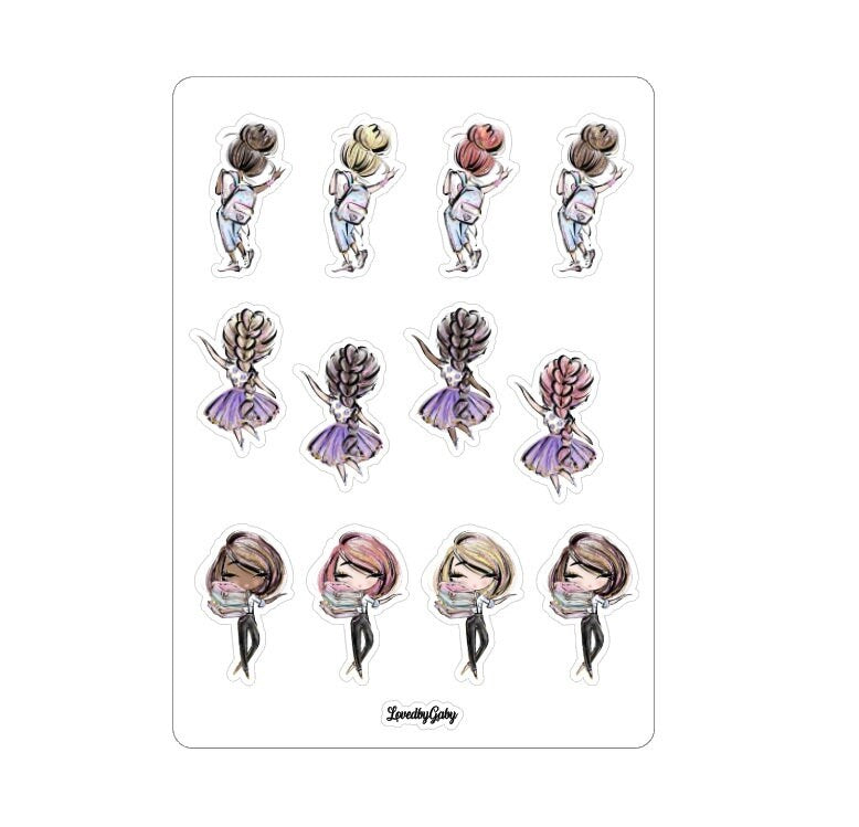 LovedbyGaby stickers "schooldays"