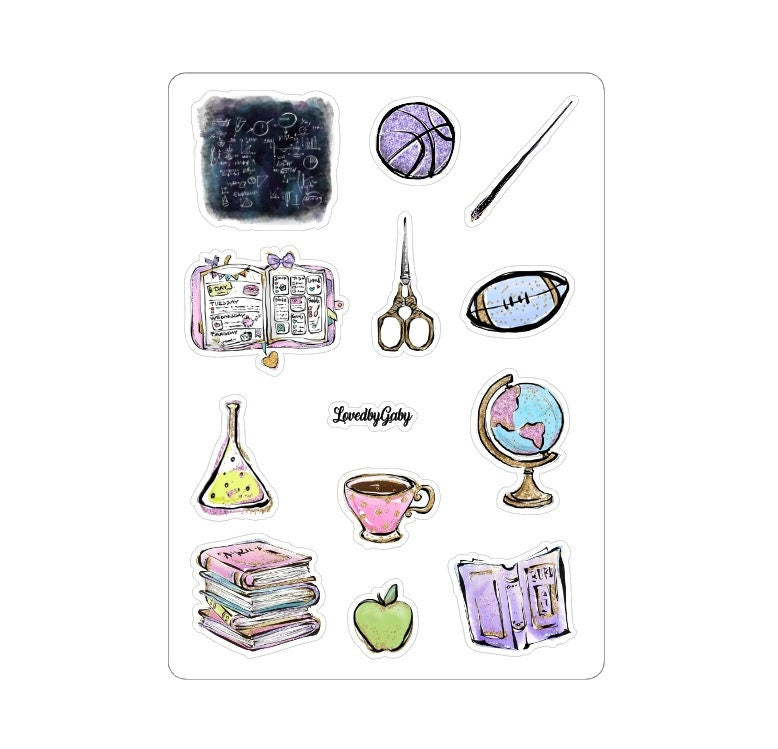 LovedbyGaby stickers "schooldays"