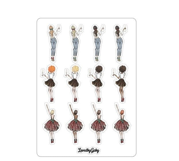 LovedbyGaby stickers "A christmas carol / music"