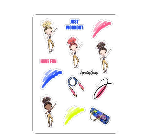 LovedbyGaby stickers "Workout"