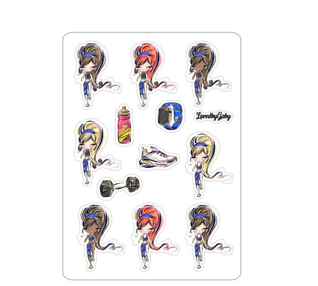 LovedbyGaby stickers "Workout"