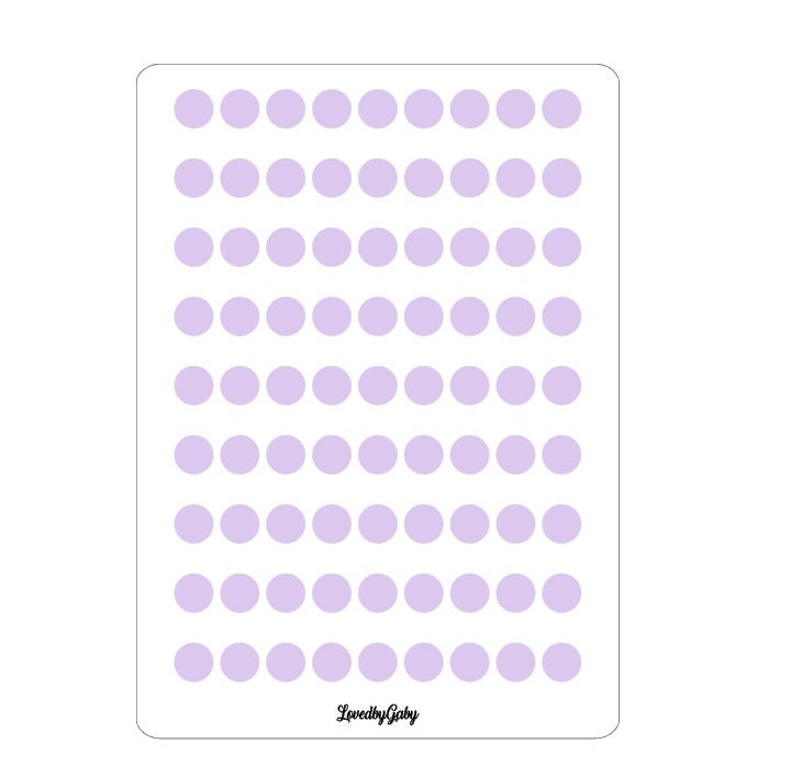 LovedbyGaby washi stickers "dots" transparent