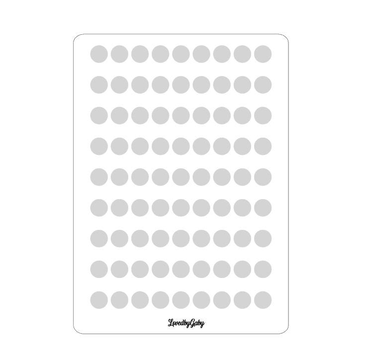 LovedbyGaby washi stickers "dots" transparent