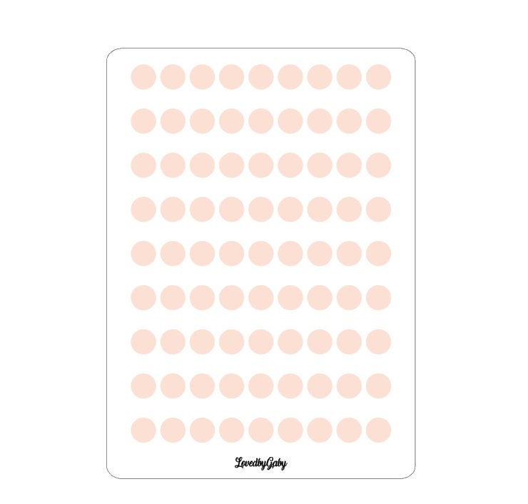 LovedbyGaby washi stickers "dots" transparent