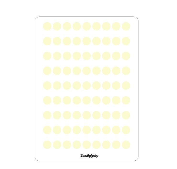 LovedbyGaby washi stickers "dots" transparent