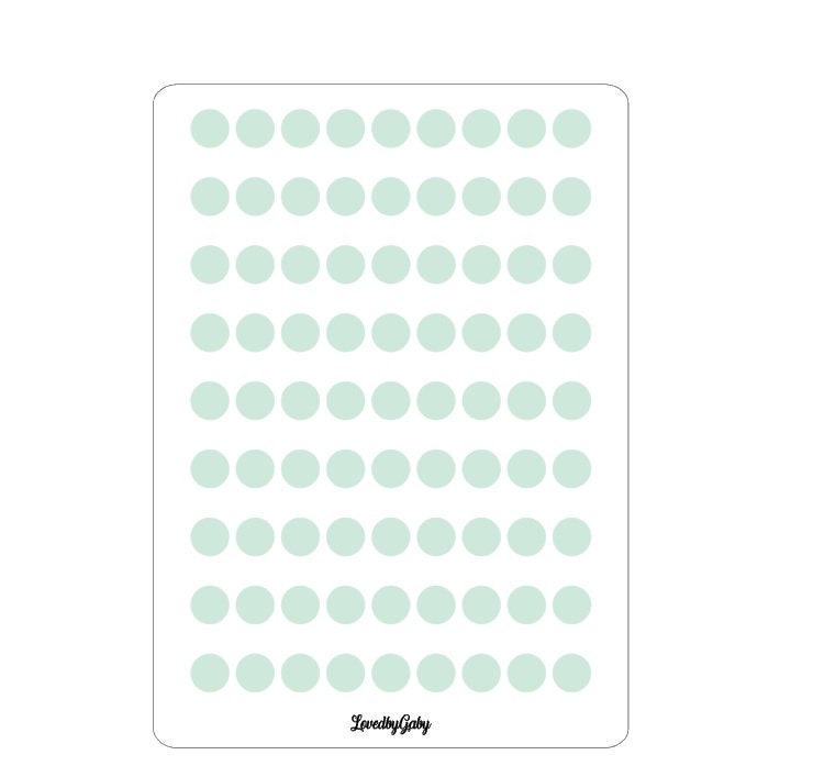 LovedbyGaby washi stickers "dots" transparent