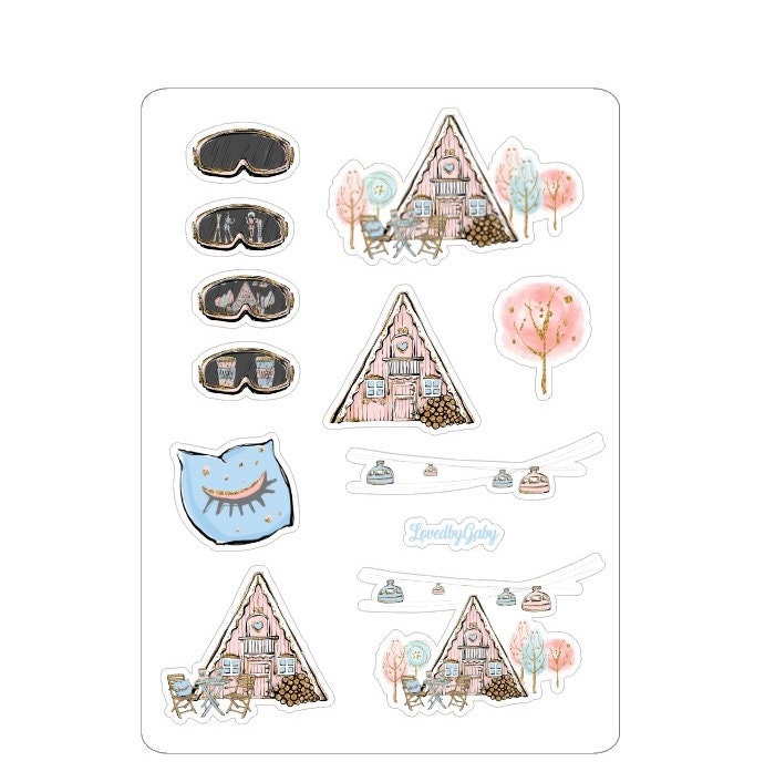 LovedbyGaby stickers "wintercabin"