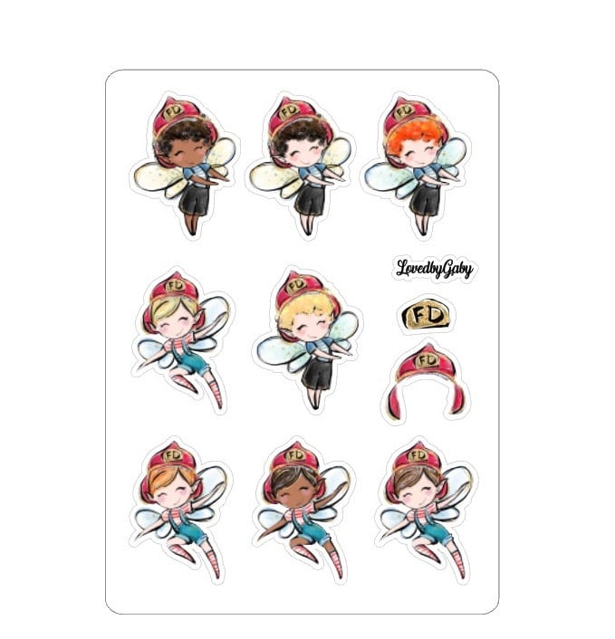 LovedbyGaby stickers "boys fairies"