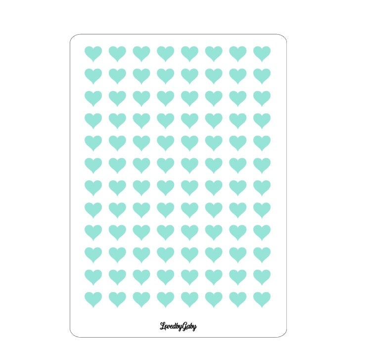 LovedbyGaby washi stickers "hearts" transparent