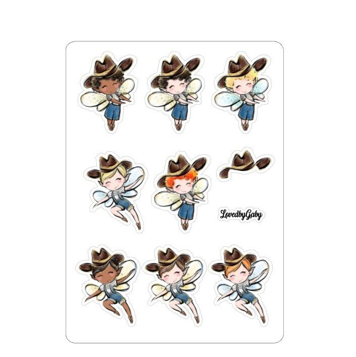 LovedbyGaby stickers "boys fairies"