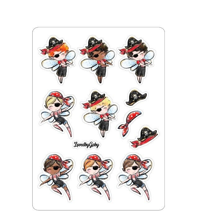 LovedbyGaby stickers "boys fairies"