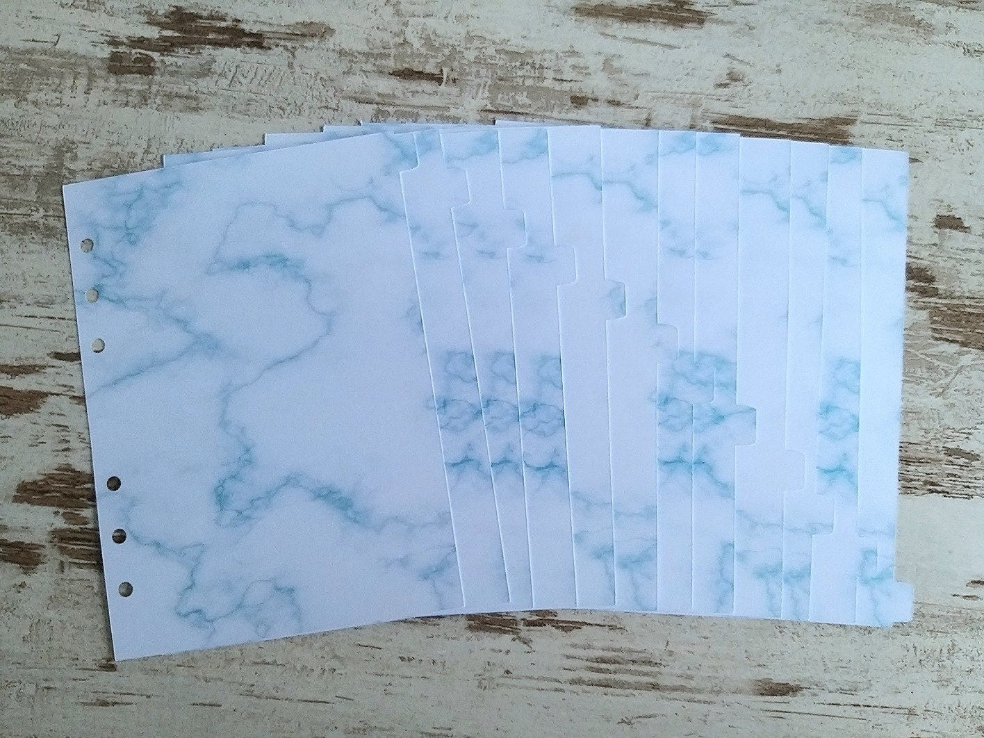 LovedbyGaby dividers set of 12 "marble"
