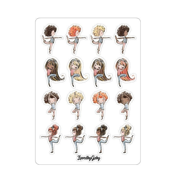 LovedbyGaby stickers "yoga couples"