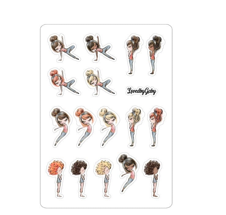 LovedbyGaby stickers "yoga couples"