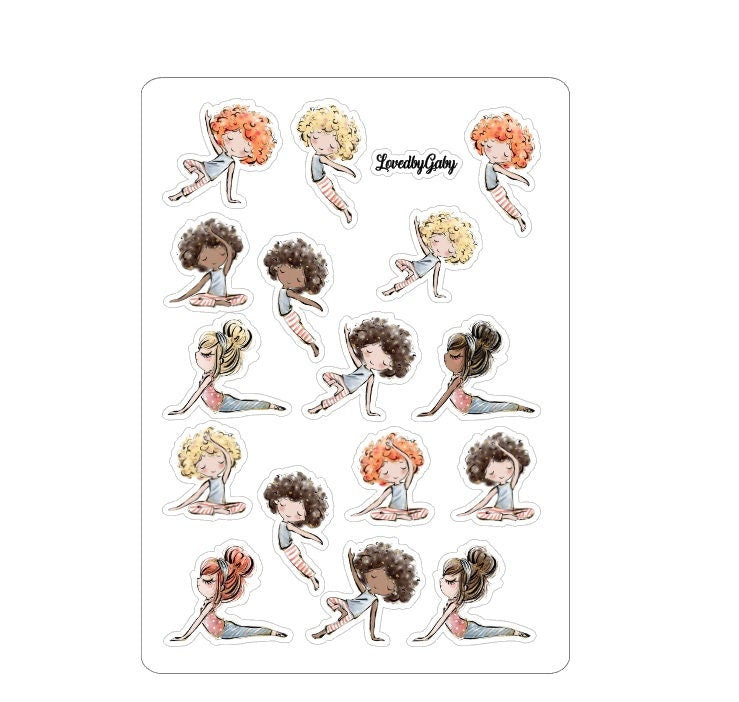 LovedbyGaby stickers "yoga couples"