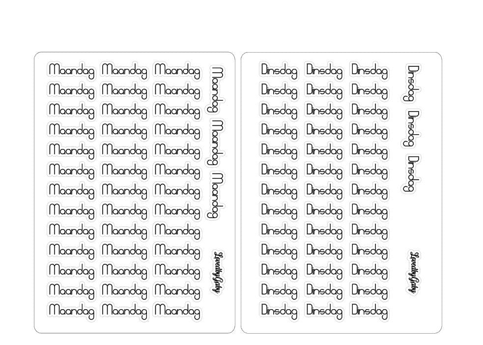 LovedbyGaby Bujo stickers "NL dagen"