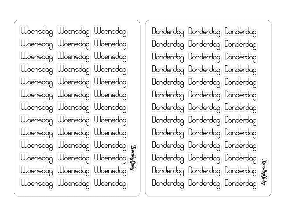 LovedbyGaby Bujo stickers "NL dagen"