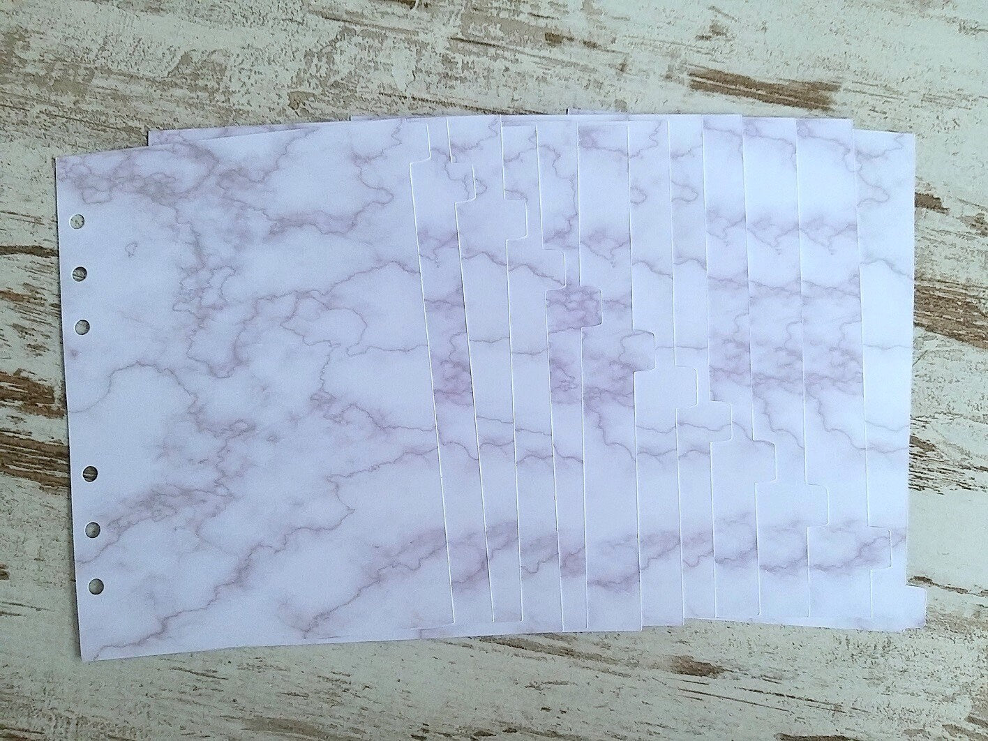 LovedbyGaby dividers set of 12 "marble"