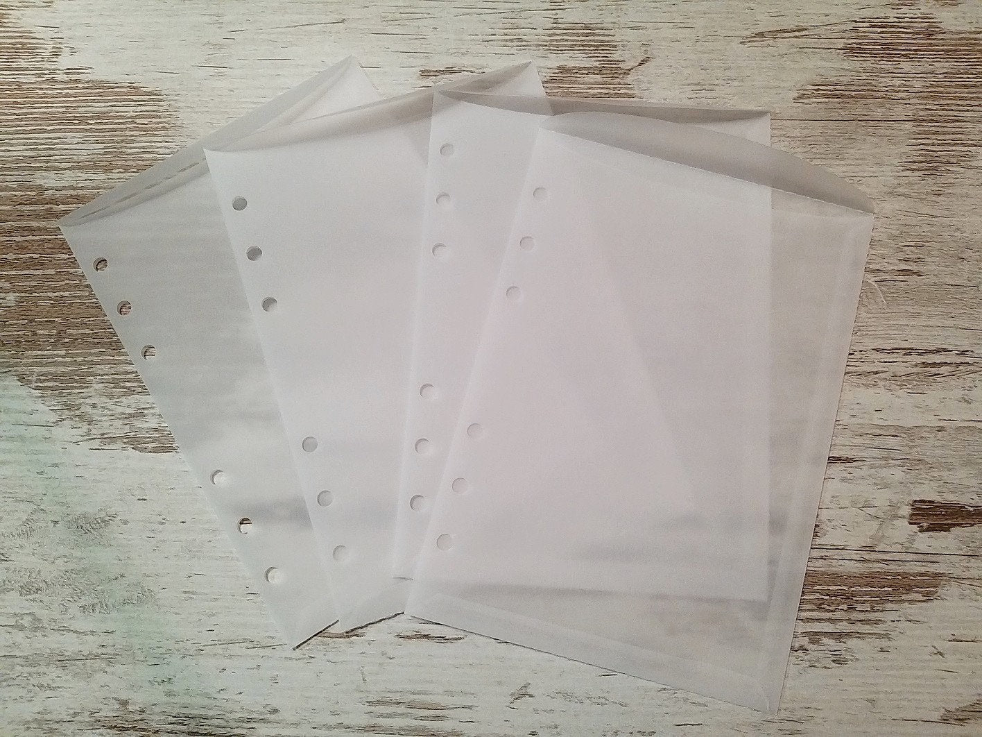 B6 pocket vellum inserts toploading