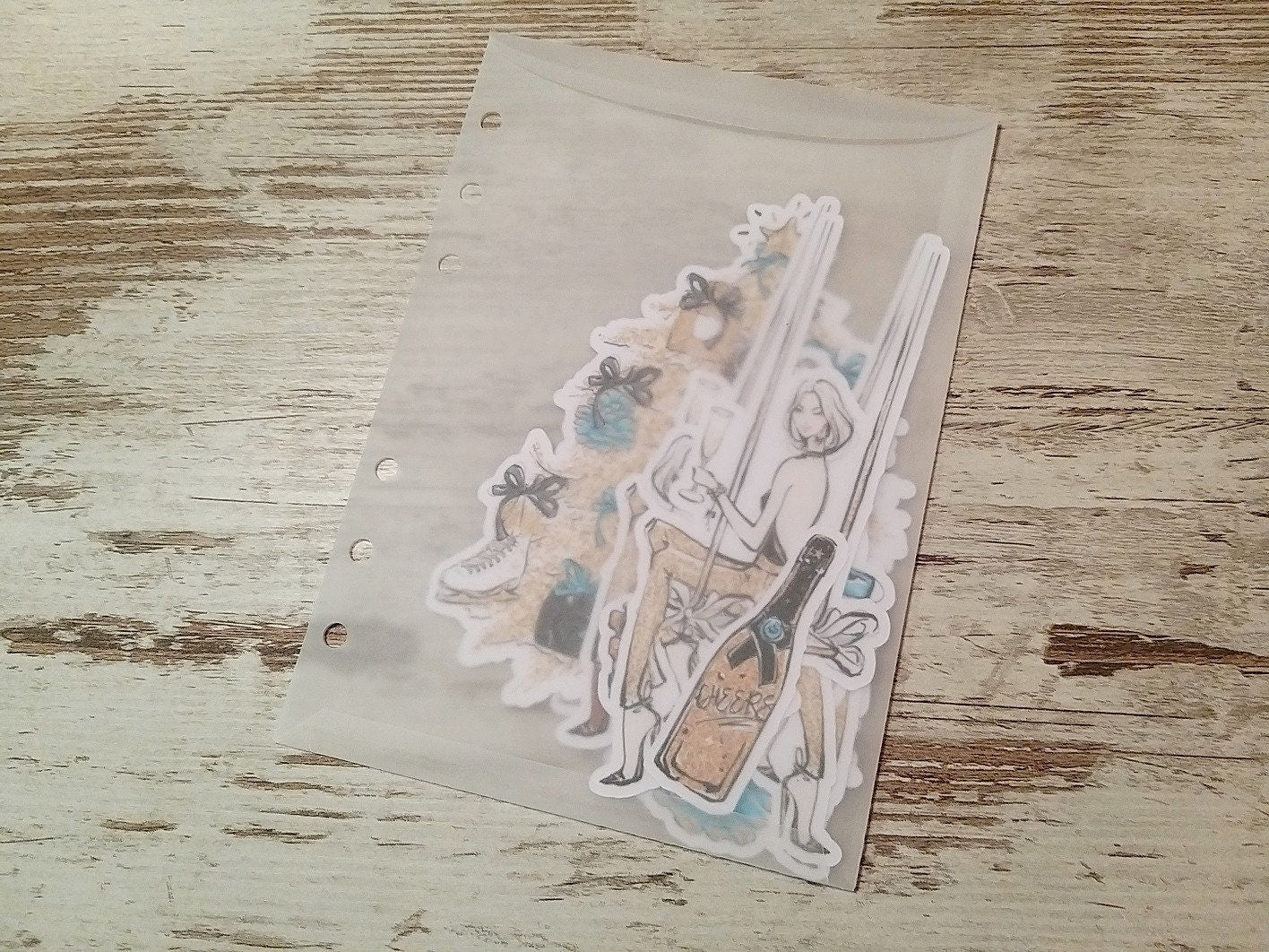 B6 pocket vellum inserts toploading