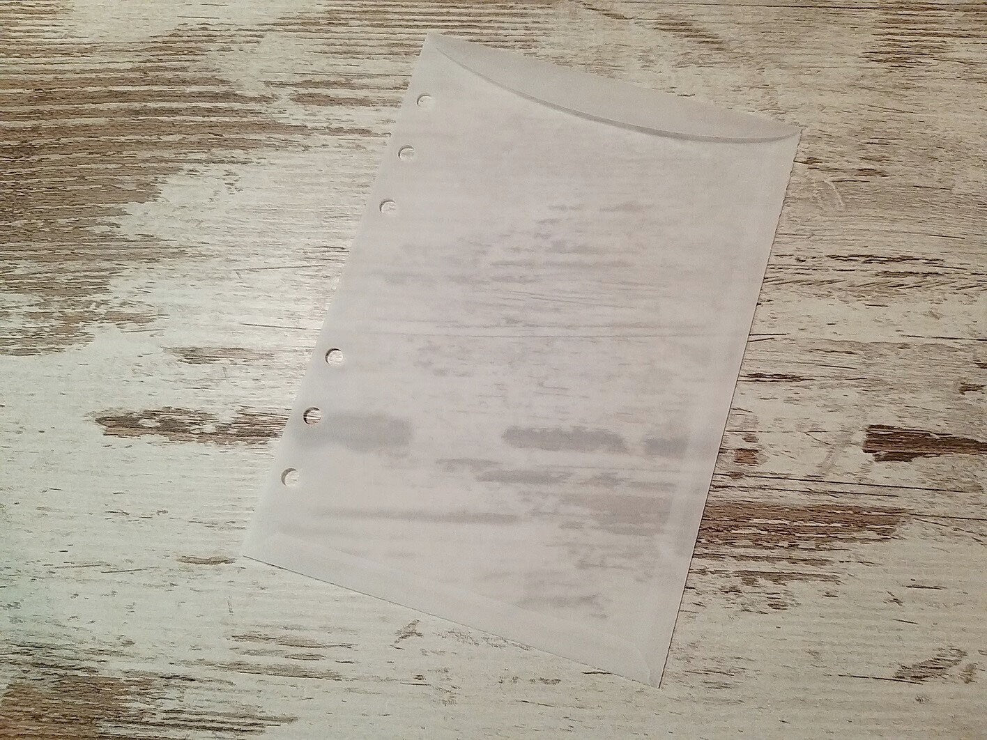 B6 pocket vellum inserts toploading
