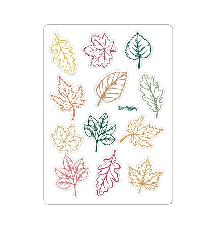 LovedbyGaby stickers "leaves"