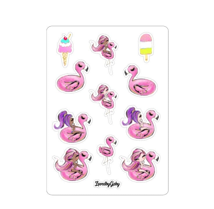 LovedbyGaby stickers "Pool party"