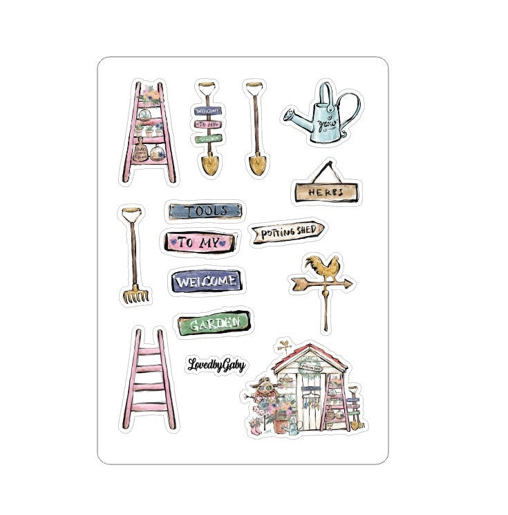 LovedbyGaby stickers "garden"