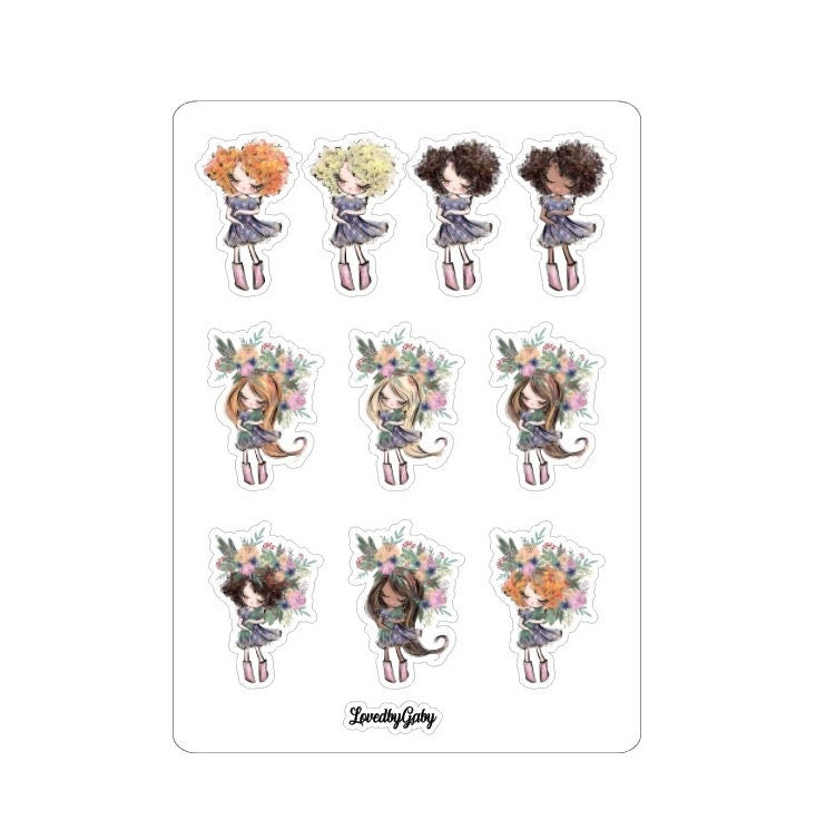 LovedbyGaby stickers "garden"