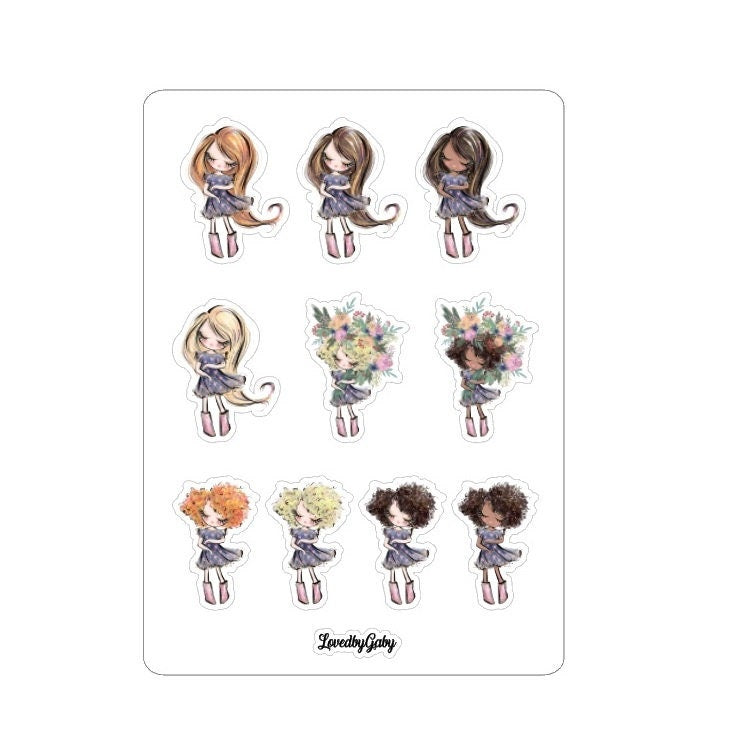 LovedbyGaby stickers "garden"