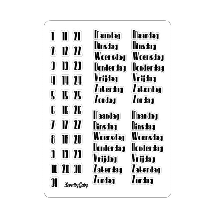 LovedbyGaby stickers "bold week NL"
