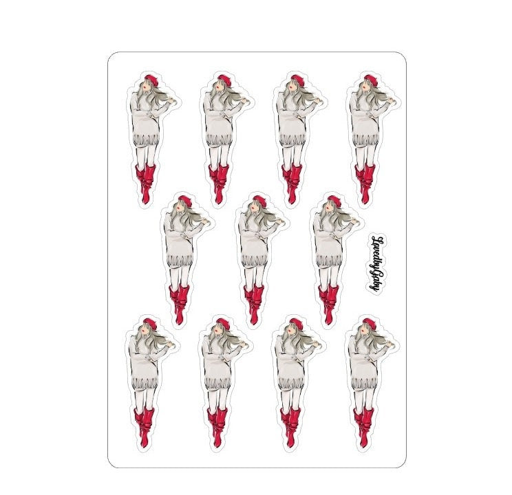 LovedbyGaby stickers "Baret girl"