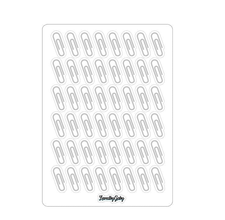 LovedbyGaby stickers "paperclips"