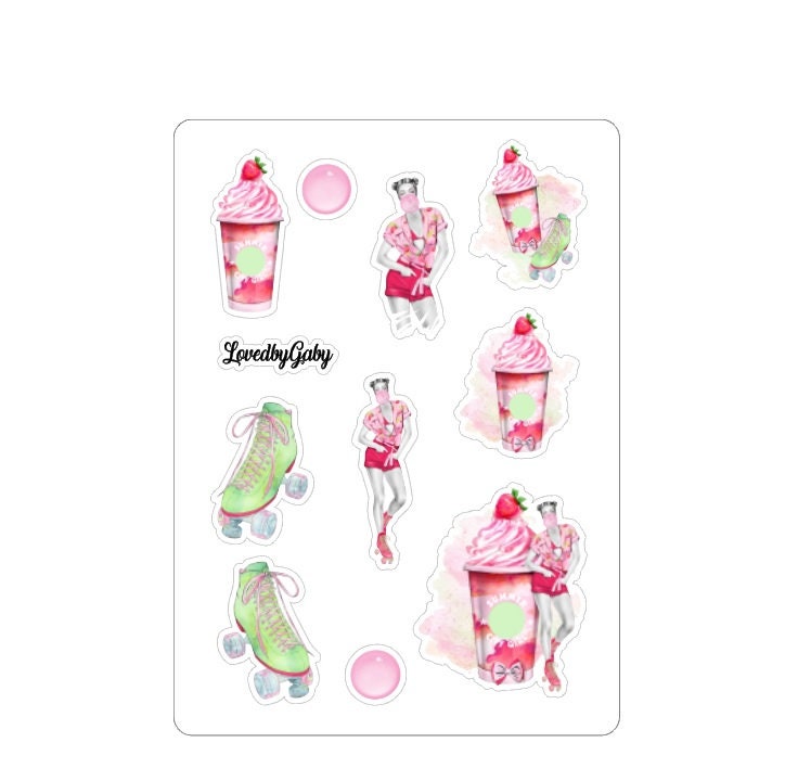 LovedbyGaby stickers "Rollerskates"