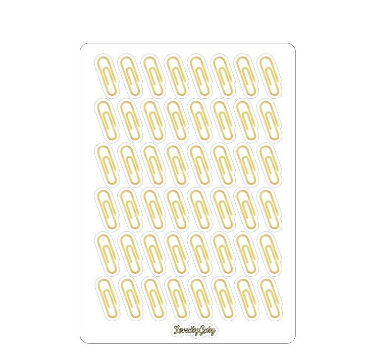 LovedbyGaby stickers "paperclips"