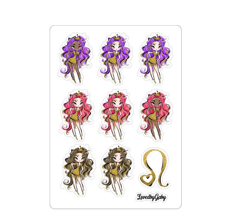 LovedbyGaby stickers "Leo / leeuw"