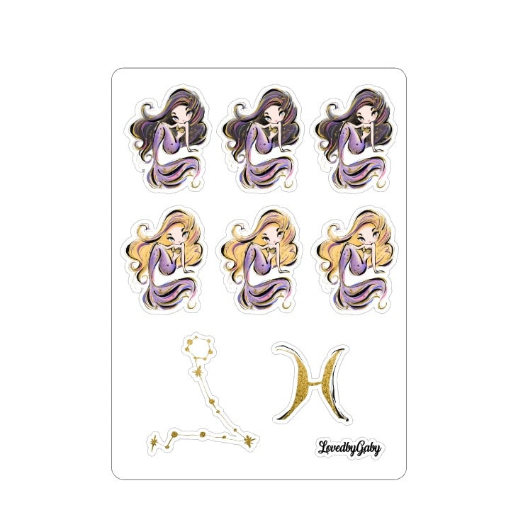 LovedbyGaby stickers "Pisces / Vissen"