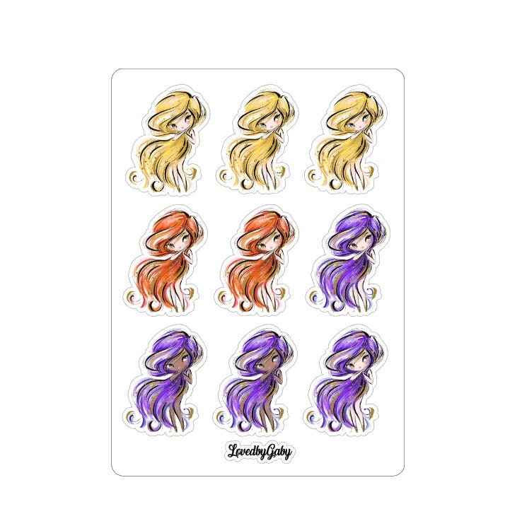 LovedbyGaby stickers "Aquarius/Waterman"