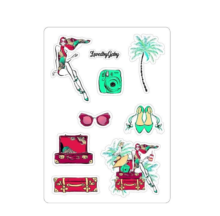 LovedbyGaby stickers "tropical"